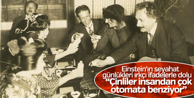 Einstein'ın seyahat günlüklerinde ırkçı ifadeler
