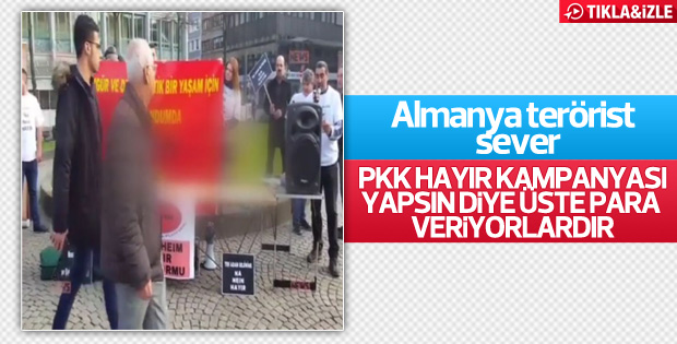 Almanya'da PKK hayır standı kurdu