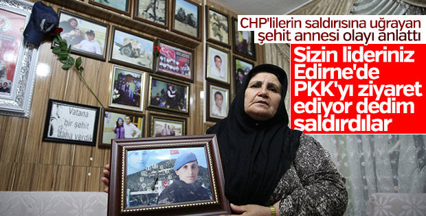 CHP'lilerin saldırdığı şehit annesi konuştu