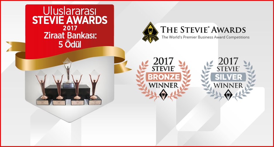 Stevie Awards’dan Ziraat Bankası’na 5 ödül 