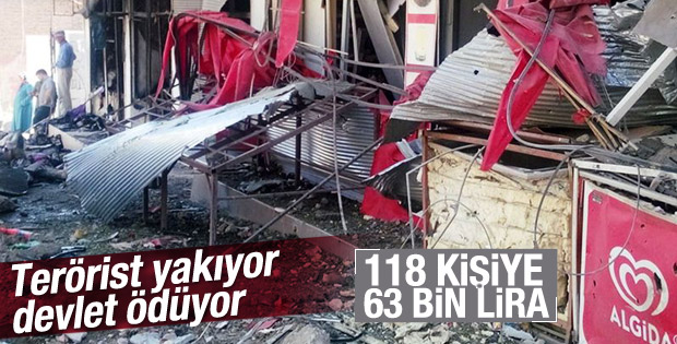 Silvan'da terörden zarar görenlere ödeme yapılacak