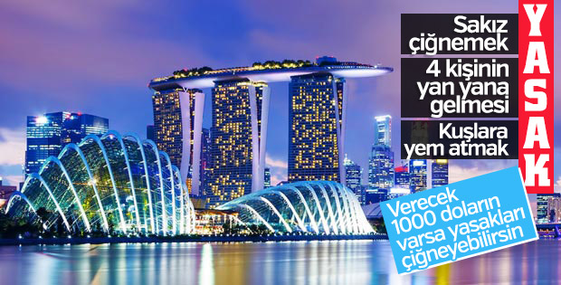Singapur'daki enteresan yasaklar