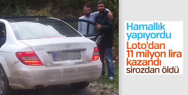 Loto milyoneri 40 yaşında sirozdan öldü
