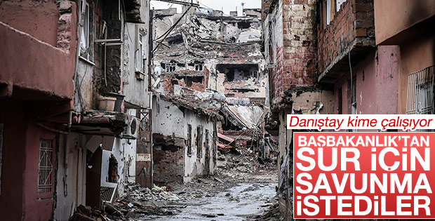 Danıştay Sur için Başbakanlık'tan savunma istedi