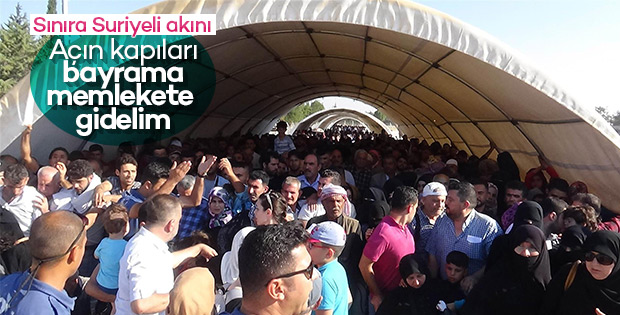 Suriyeliler son gün sınır kapısına akın etti