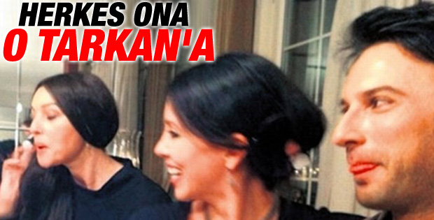 Tarkan ile Monica Bellucci'nin sürpriz buluşması