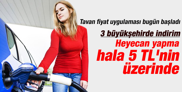 Tavan fiyat uygulamasına geçildi: Benzin fiyatları düştü