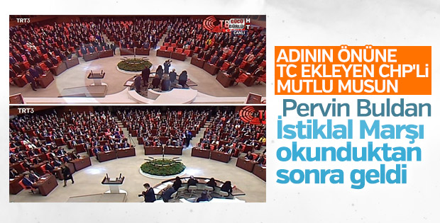 Pervin Buldan Genel Kurul'a geç giriş yaptı