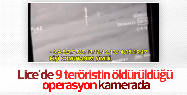 Diyarbakır Lice'de teröristlerin vurulma anı