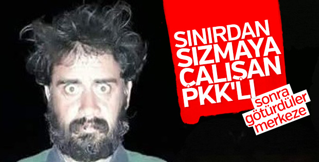 Sınırda yakalanan teröristin son hali
