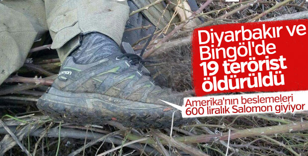 Diyarbakır ve Bingöl'de 19 terörist öldürüldü