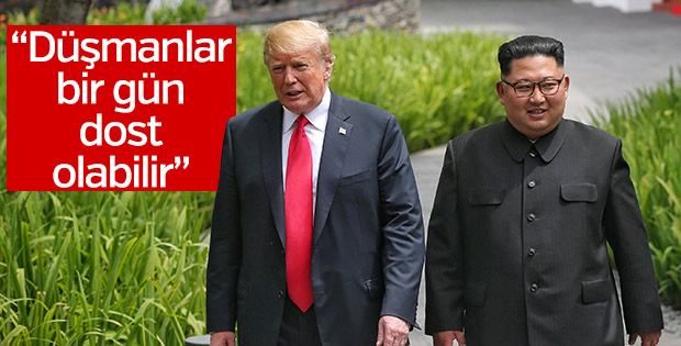 Kim ile görüşen Trump'tan dostluk vurgusu