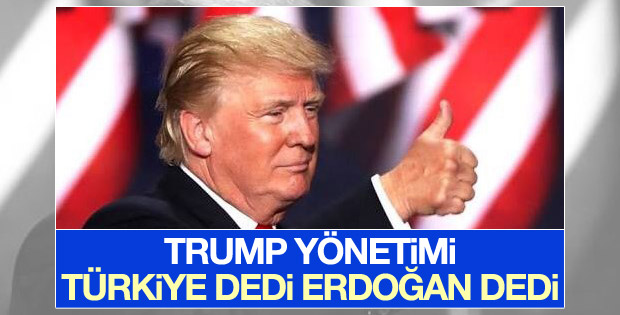 Trump yönetiminden Erdoğan açıklaması