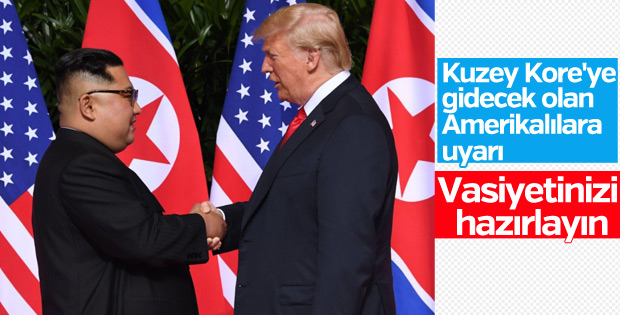 Amerika vatandaşlarını uyardı: Kuzey Kore'ye gitmeyin