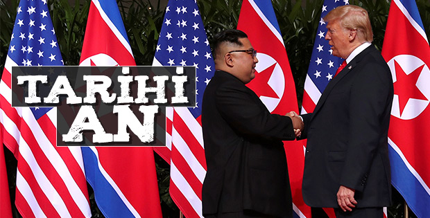 Trump ile Kim Jong-Un'un tarihi buluşması