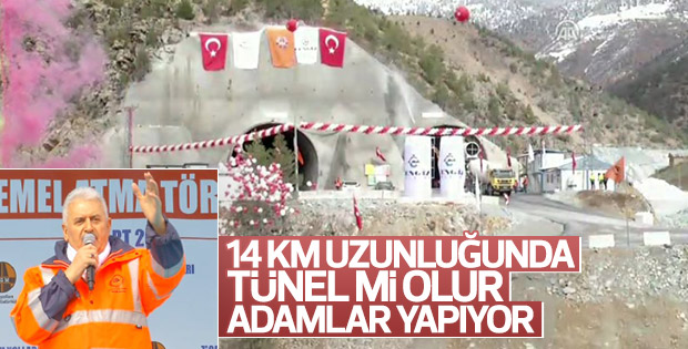 Başbakan Zigana Tüneli Temel Atma Töreni'ne katıldı