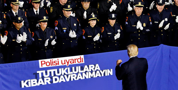 Polislerden Trump'a 'kibar olmayın' yanıtı