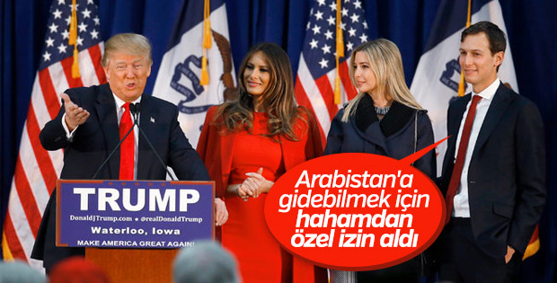 Trump'ın kızı babasıyla gezmek için hahamdan izin aldı