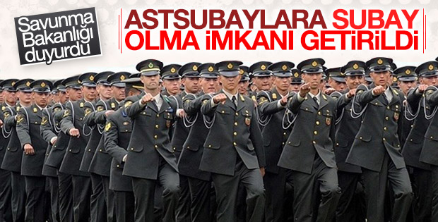 Kararnameyle astsubaylar için subaylık yolu açıldı