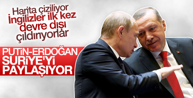 Times'ın Putin ve Erdoğan Suriye'yi paylaşıyor haberi