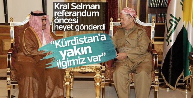 Barzani Suudi Arabistan heyetini kabul etti