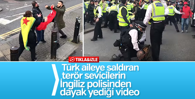 Türk vatandaşına saldıran PKK'lıya polis dayağı