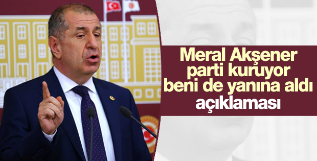 Ümit Özdağ yeni partinin genel başkanını açıkladı