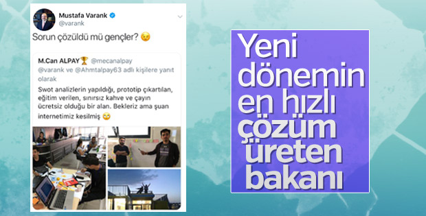 Mustafa Varank, yine gençlerin imdadına yetişti