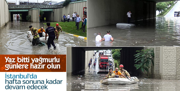 İstanbul'da yağışlar hafta sonuna kadar devam edecek