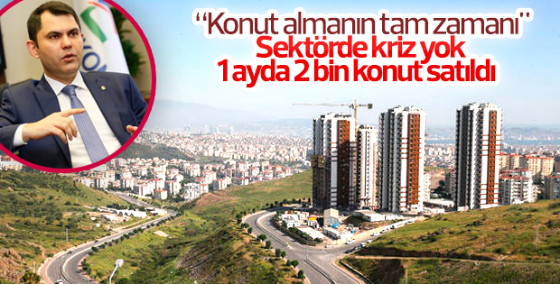 Kurum: 1 ayda 2 bin konut sattık