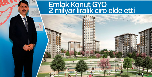 Emlak Konut GYO'dan 2 milyar liralık ciro