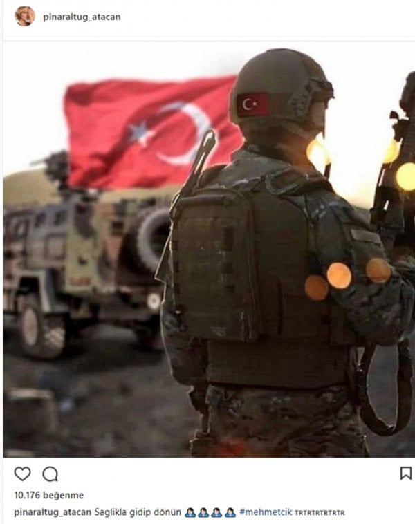 Ünlü isimlerden Afrin'deki askerlere destek paylaşımları