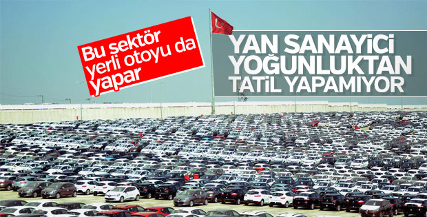 Yan sanayiciler gece gündüz üretim yapıyor