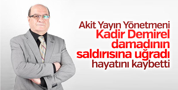 Yeni Akit Gazetesi Genel Yayın Yönetmeni öldürüldü