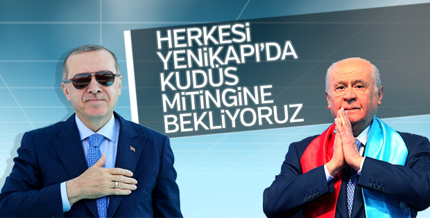 Yenikapı'da Kudüs mitingi