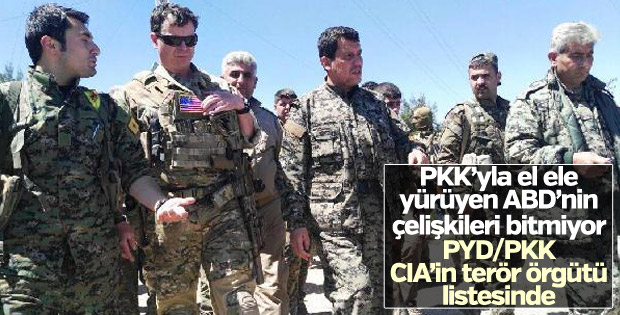 YPG'nin terörist olduğu CIA sitesinde kabul edildi