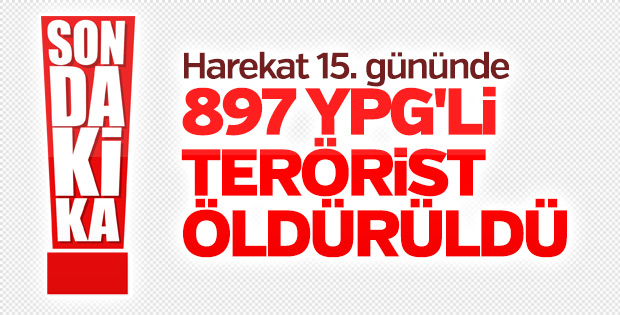Zeytin Dalı'nda son bilanço: 897 terörist etkisiz hale getirildi
