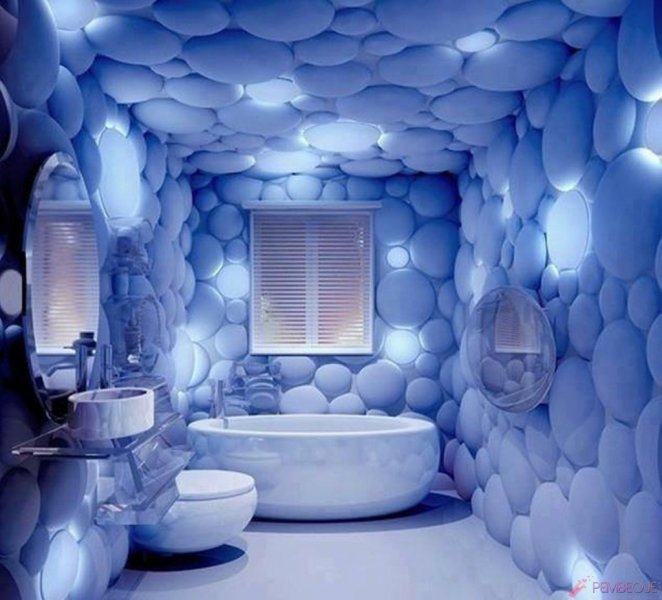 Banyo dekorasyonda yeni trend duvar kağıtları Banyo dekorasyonda yeni trend duvar kağıtları