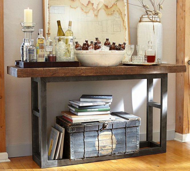 Evinizin boş alanları için konsol dekorasyonu