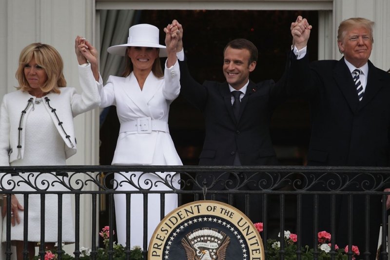 Melania Trump’ın çok güçlü bir karakteri olduğunu söyleyen Brigitte Macron,