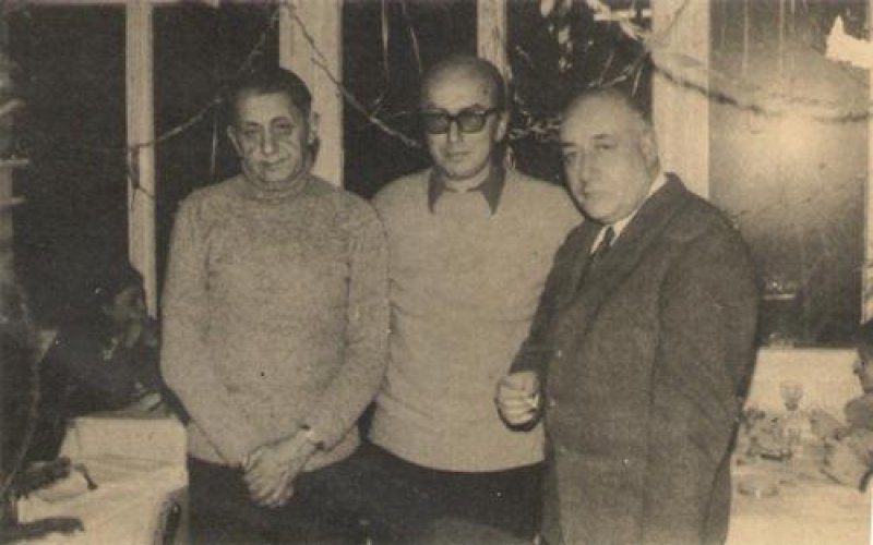 İlhan Berk, Edip Cansever ve Salah Birsel.