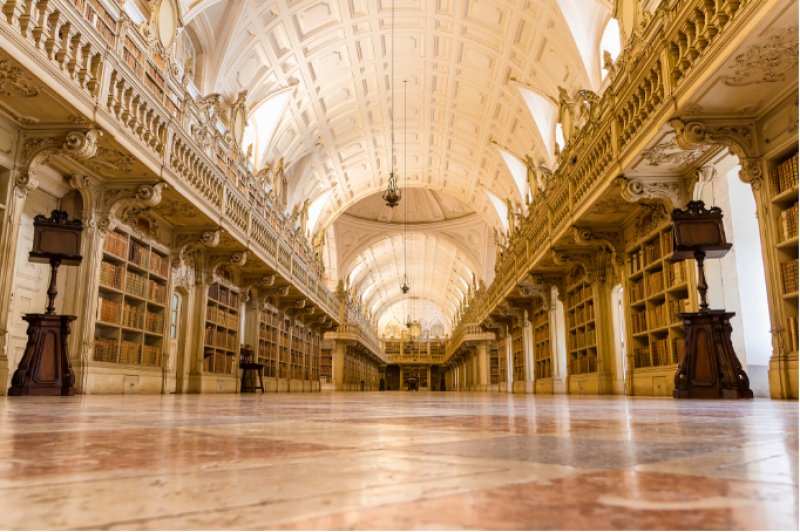 Mafra Palace Library, Mafra, Portekiz