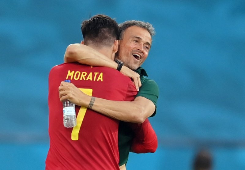 Euro 2020 İspanya - Polonya maçından kareler