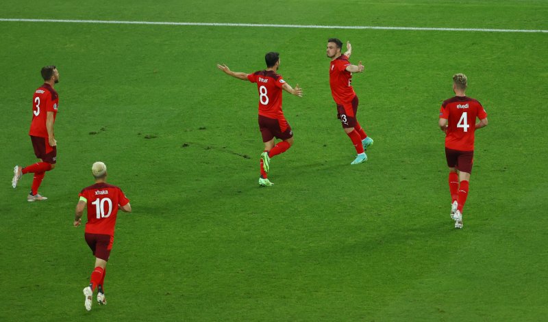 Euro 2020 Türkiye - İsviçre maçından kareler