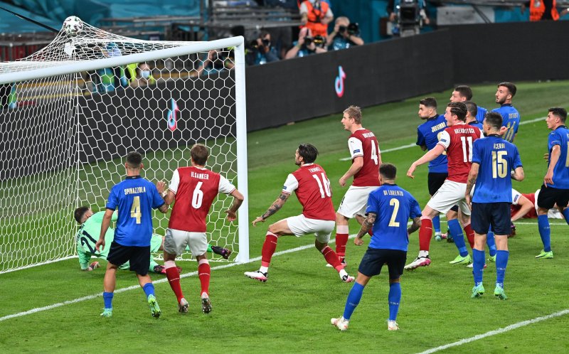 Euro 2020 İtalya - Avusturya maçından kareler