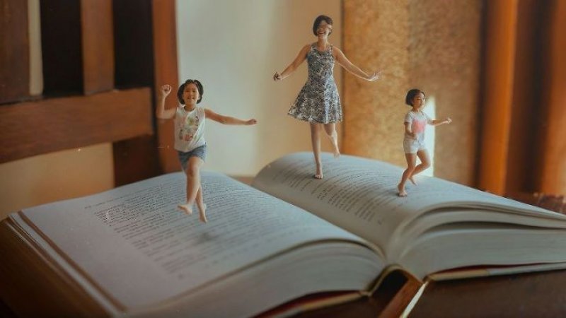 Çinli sanatçı Katrina Yu'nun harika kitap kareleri #11