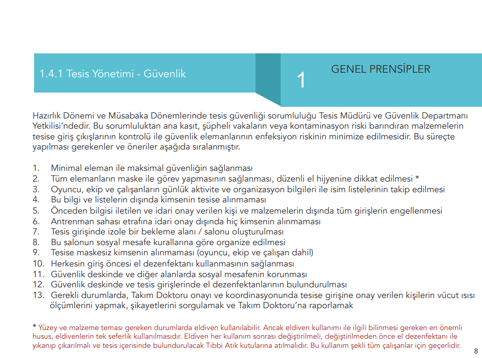 Acıbadem Sports ve T.C. Sağlık Bakanlığı İstanbul İl Sağlık Müdürlüğü iş birliği ile hazırlanan protokol, Sağlık Bakanlığı Bilim Kurulu'nun tavsiye raporu ve Gençlik ve Spor Bakanlığımızın koordinasyonuyla devletimizin liglerin başlatılmasına yönelik kararı sonrasında uygulamaya konulacak.