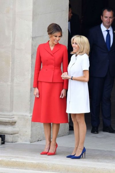 Melania Trump ve Brigitte Macron