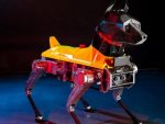Komutları yerine getirebilen robot köpek Astro