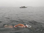 Kuzey Kanalı'nı yüzen en yaşlı Türk Kamil Alsaran